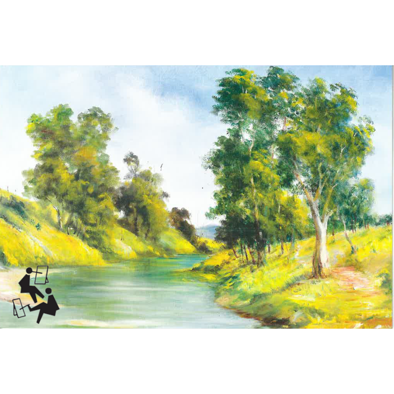 MFPA 2334 Australian Lagoon Mouth & Foot Painting Artists Pty. Limited